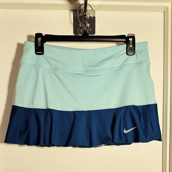 Nike Dri-FIT Tennis Golf Skort Skirt Glacier Ice Green Blue Medium - Picture 1 of 7